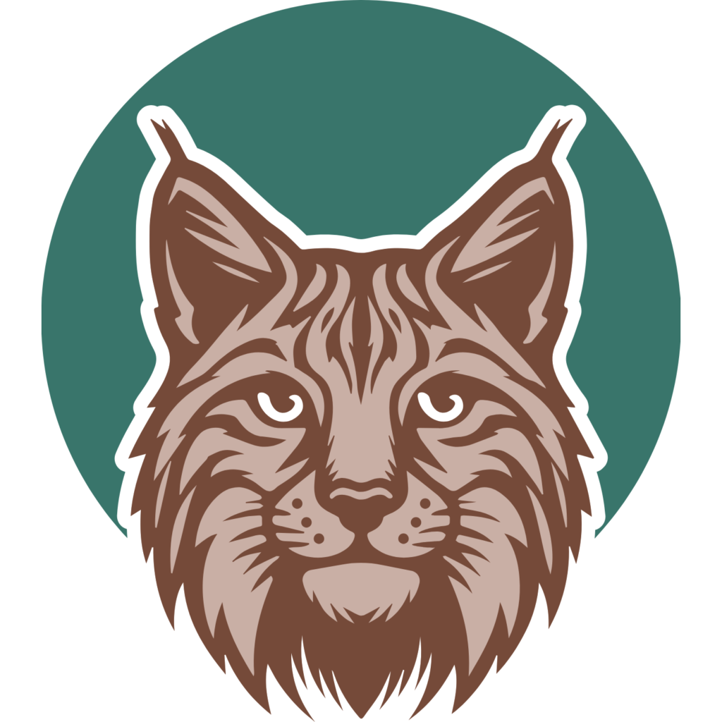 FSPVP logo with green circle behind the head of a bobcat looking right at the viewer.